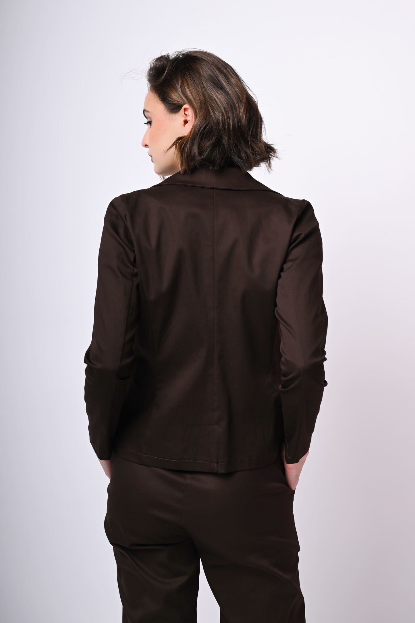 Blazer monopetto in cotone