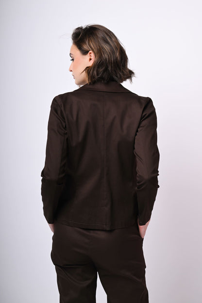Blazer monopetto in cotone