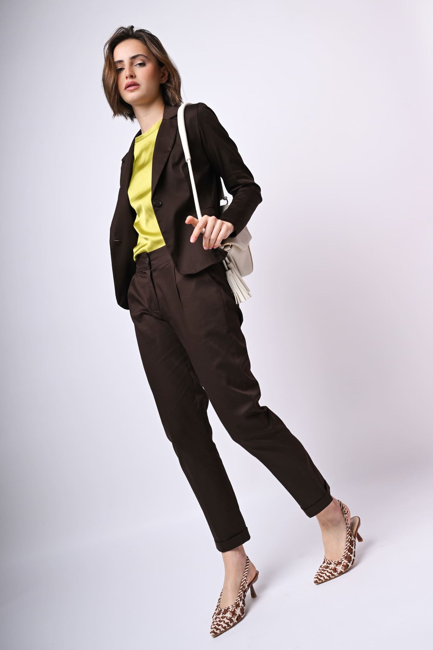 Blazer monopetto in cotone