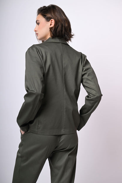 Blazer monopetto in cotone