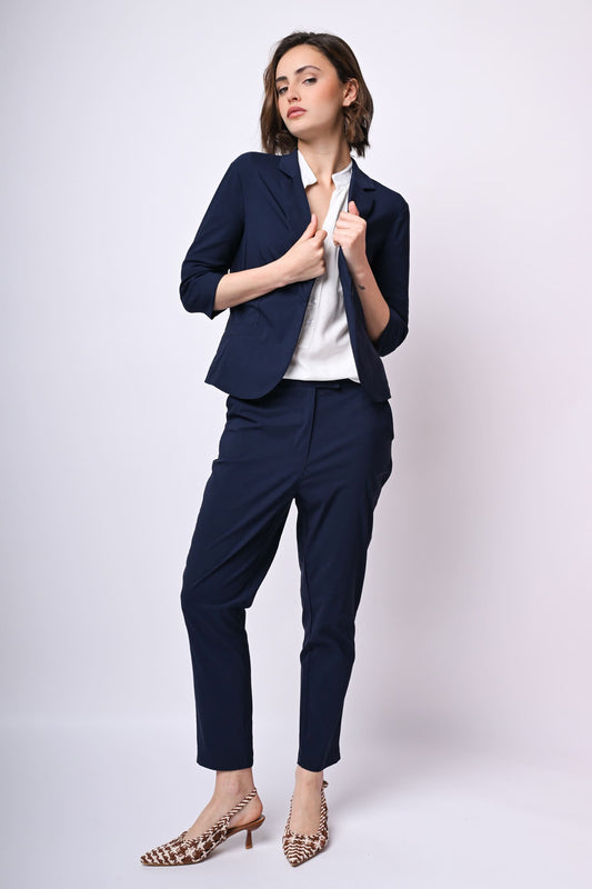 Blazer monopetto misto viscosa