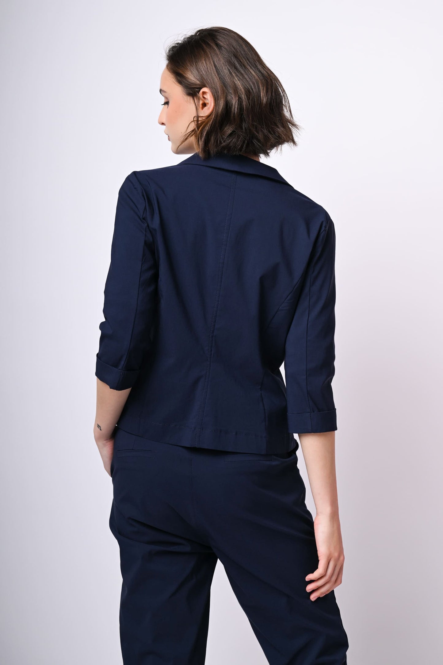 Blazer monopetto misto viscosa