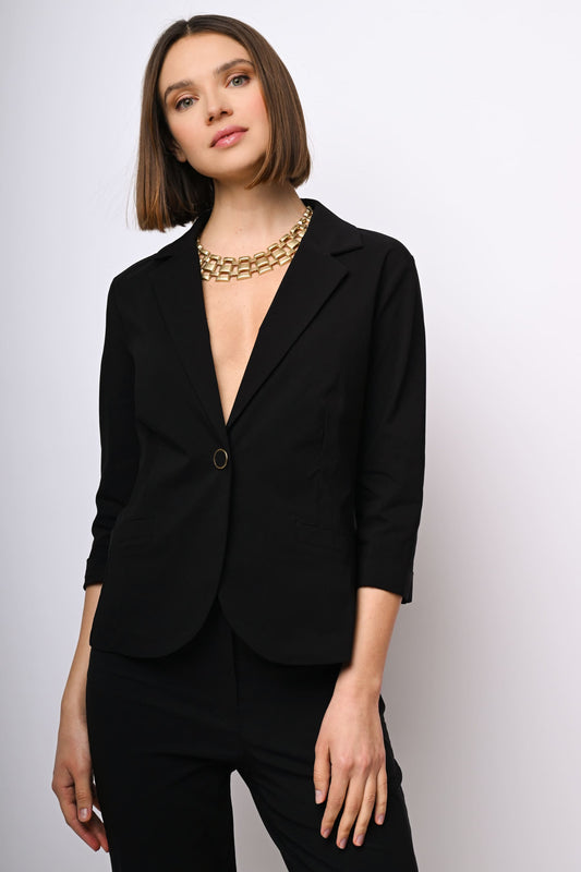 Blazer monopetto misto viscosa