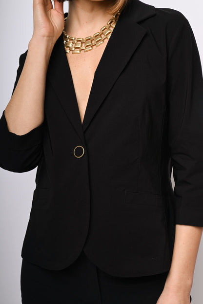 Blazer monopetto misto viscosa