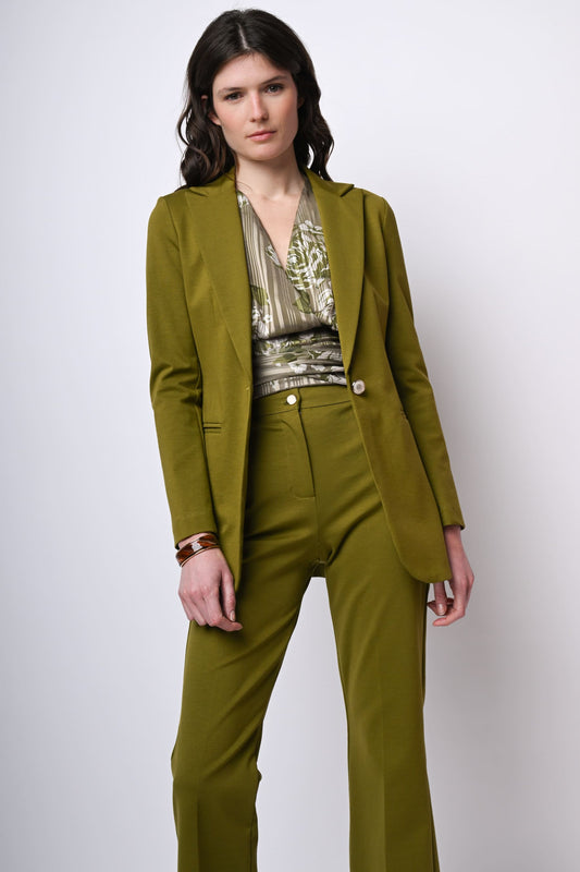 Blazer lungo monopetto