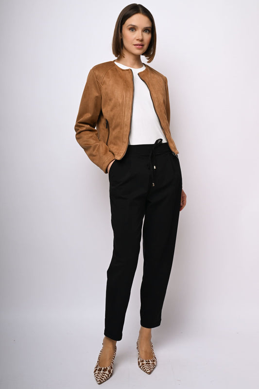 Pantaloni misto viscosa con coulisse